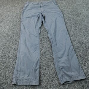 Tre Vero Pants Mens 34X32 Blue Gray Chino Trouser Flat Front Straight Leg Preppy